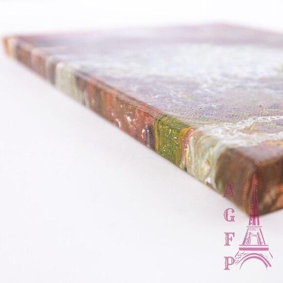 Abstract Art Acrylic pour small canvas painting wall home decor accent - Picture 5 of 6